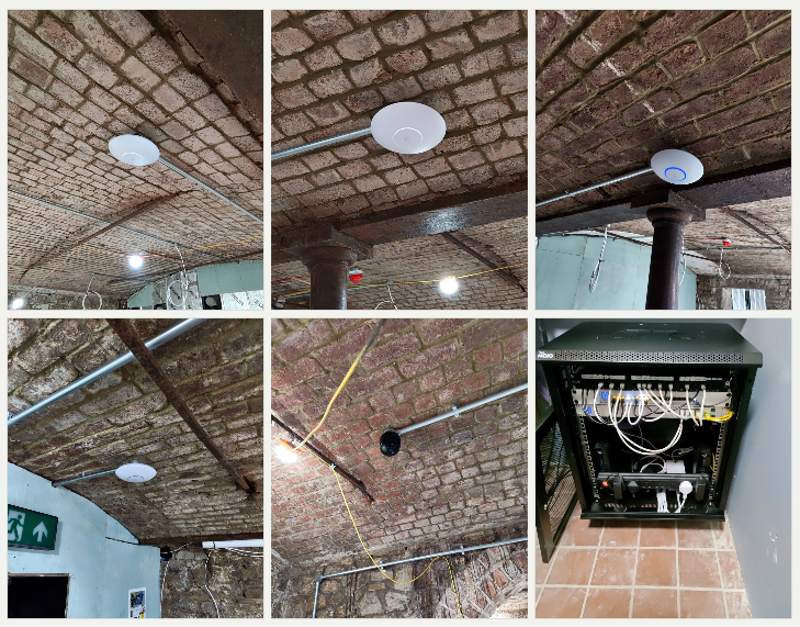 RIK Networks office network refurbishment with UniFi WiFi, CCTV and network cabinet